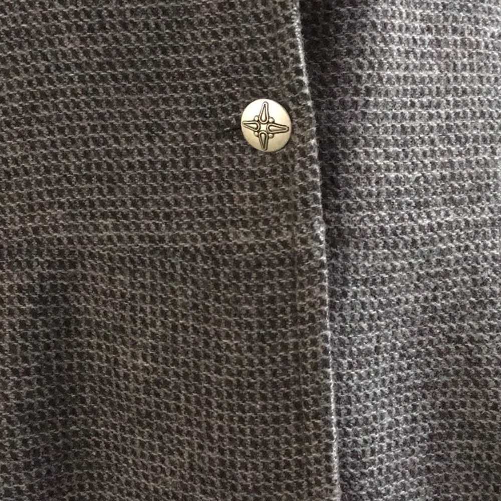 Nwot Gray One-Button Front Duster Jacket - image 2